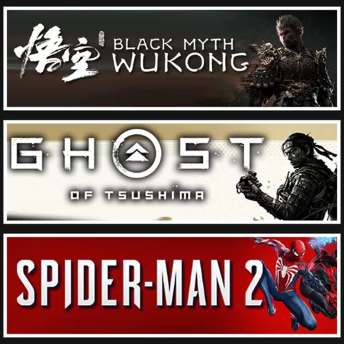  Black Myth Wukong +Tsushima +Spider Man 2